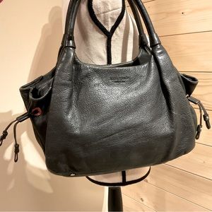 Kate Spade Black Leather Shoulder Bag Purse, authentic, EUC